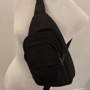 Pink Black Sling Bag